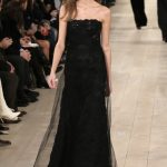 Ralph Lauren abito da sera nero con nuvola di tulle