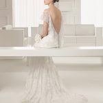 abito sposa rosa clarà modello Silvestre