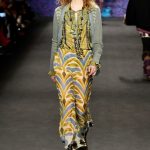 Anna Sui pantaloni con dettagli e colori psichedelici in puro stile vintage