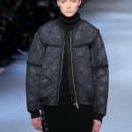 Diesel Black Gold bomder grigio con zip su maglione oversize