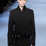 Diesel Black Gold camicia e pantalone tono su tono con dettaglio cintura