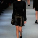 Diesel Black Gold minigonna in pelle nera