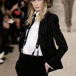 Ralph Lauren blazer gessato e bretelle