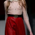 Gucci gonna a pieghe