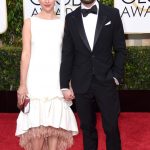 Amelia Warner e Jamie Dornan alla 72esima edizione dei Golden Globes