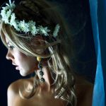 cerchietto sposa con fiorellini bianchi