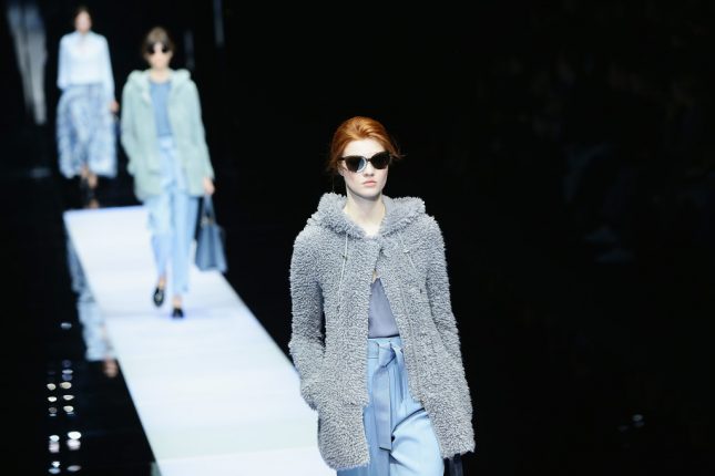 Giorgio Armani collezione F/W 2015/16 alla Milano Fashion Week