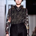 John Galliano pantaloni a vita alta con gilet