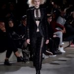 Alexander McQueen pantaloni con dettagli in pizzo e blazer