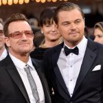 Leonardo DiCaprio con Bono degli U2