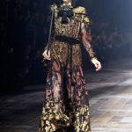 Lanvin long dress con decori arabeschi