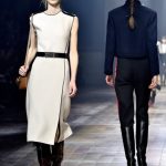 Lanvin mini dress con spacco e cinturino in vita