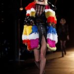 Saint Laurent pelliccia multicolor
