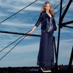 Twin-Set gonna lunga plissé e maglia in paillettes
