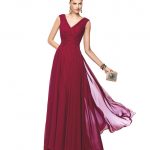 abito pronovias color marsala