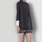 Armani, stile determinato con gonna a trapezio in misto lino e giacca