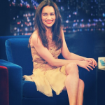 Foto Emilia Clarke al Late Show With Jimmy Fallon
