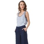 Pantaloni Kalesso a zampa e in misto cotone