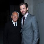 Giorgio Armani con Chris Pine
