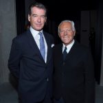 Giorgio Armani con Pierce Brosnan