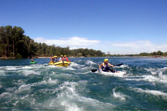 Fare rafting Parco Ticino
