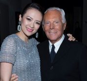 Zhang Ziyi con Giorgio Armani