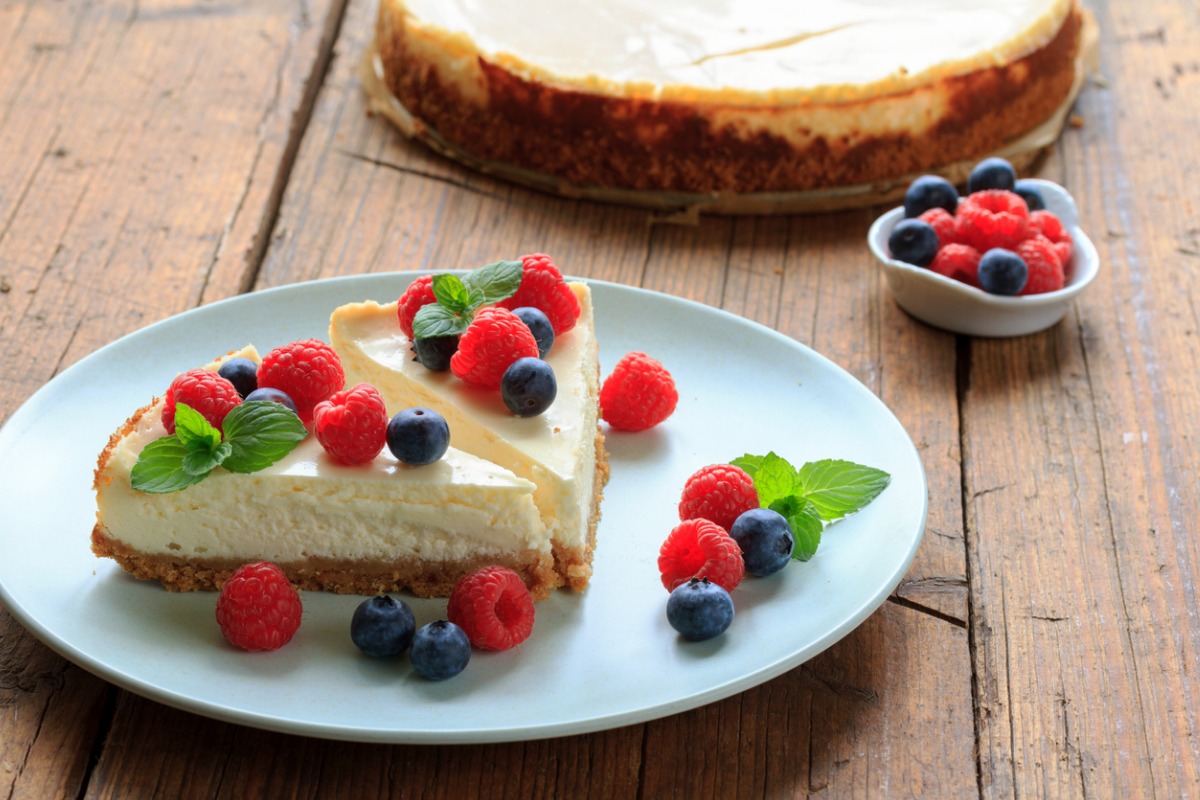 Cheesecake fredda ai frutti di bosco