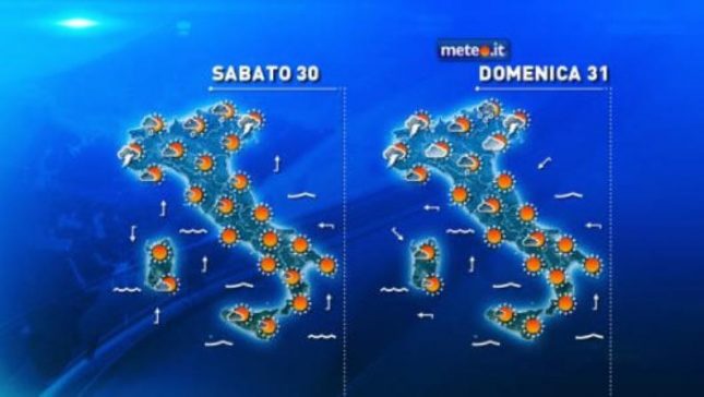 Meteo di fine maggio: week-end lungo di bel tempo