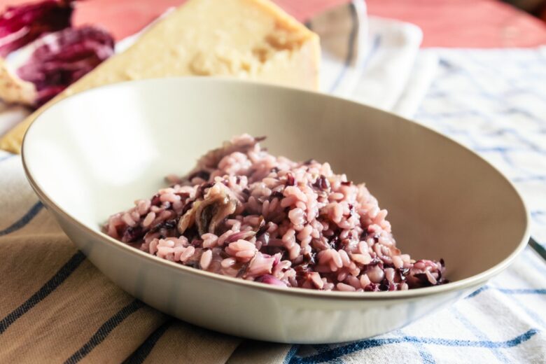 Risotto radicchio e taleggio