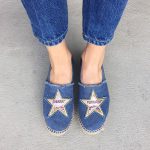 Chiara Ferragni espadrillas in denim con stella