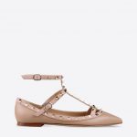 Valentino ballerine Rockstud nude