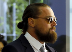 Di Caprio alla recente festa organizzata a Milano da Armani