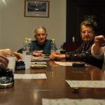 Le funne (donne in dialetto trentino) discutono del progetto