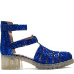 Chiara Ferragni sandalo Kim blu elettrico