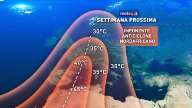Meteo di fine giugno: da lunedì ondata di caldo
