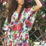 Kaftano con stampa floreale _Milk and Honey