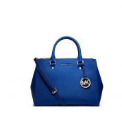 Michael Kors borsa Sutton medium blu elettrico
