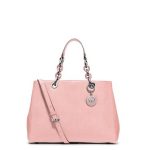 Michael Kors borsa Cynthia rosa e con manico a catena