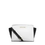 Michael Kors borsa Selma mini bianca e nera