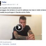 Il post pubblicato su Facebook, con il video di spiegazione dell'accaduto