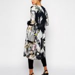 Kimono lungo a fiori festival chic Asos