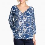 Camicetta in cotone effetto maiolica H&M