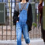 O anche con una sportivissima salopette!