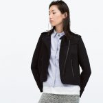 Giubbotto in lana sfrangiata taglio biker Zara