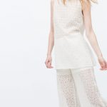 Tunica ricamata in cotone Zara