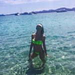 Melissa al mare, nella sua Sardegna