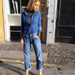 Jeans a vita alta sporty chic