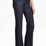 Jeans vita alta flared H&M con bottoni laterali