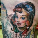 Pin up tattoo by Danilo Pini