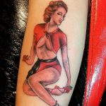 Pin up tattoo by Vicky Lou